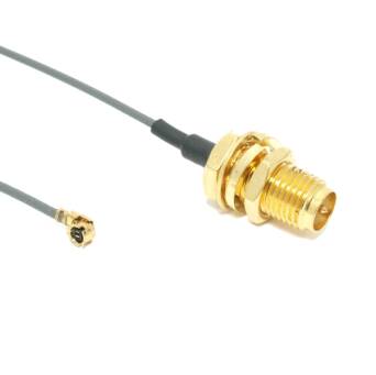 Konektor (pigtail) u.fl - RP SMA żeński panelowy kabel 1.13.
